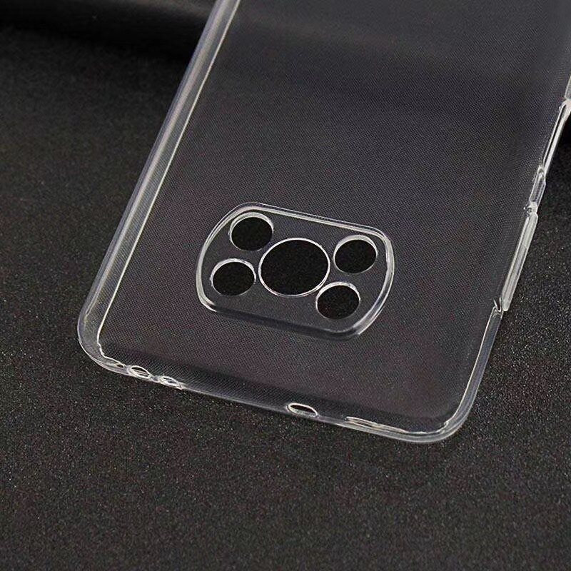 Funda transparente a prueba de golpes para Xiaomi Poco X3, funda transparente para lente POCO X3, NFC, Pocophone X3