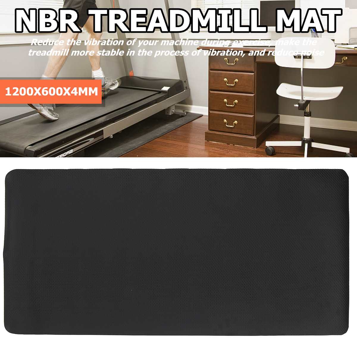 Nbr tredemølle matte gulvbeskytter treningsteppe pad tredemølle treningsutstyr mat sjokk lydisolerte matter 1200*600*4mm