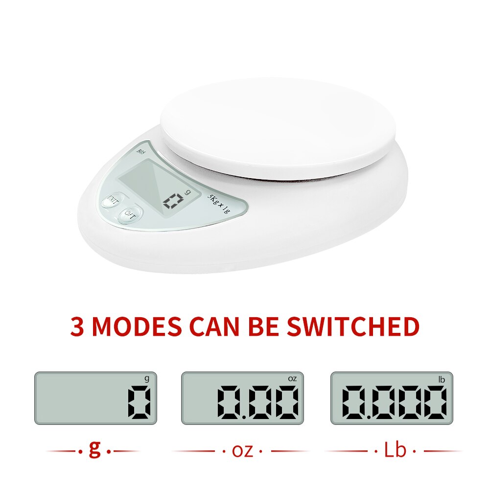 Meijuner-báscula Digital portátil para cocina, balanza electrónica LED, herramienta de medición de peso, utensilios de cocina para el hogar, 5kg/1g