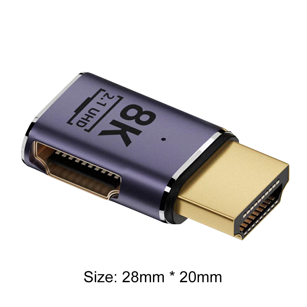 HDMI-compatibele adapter 90 270 graden haakse man-vrouw converter 8K HD-connector Mini / Micro HDMI-compatibele extender