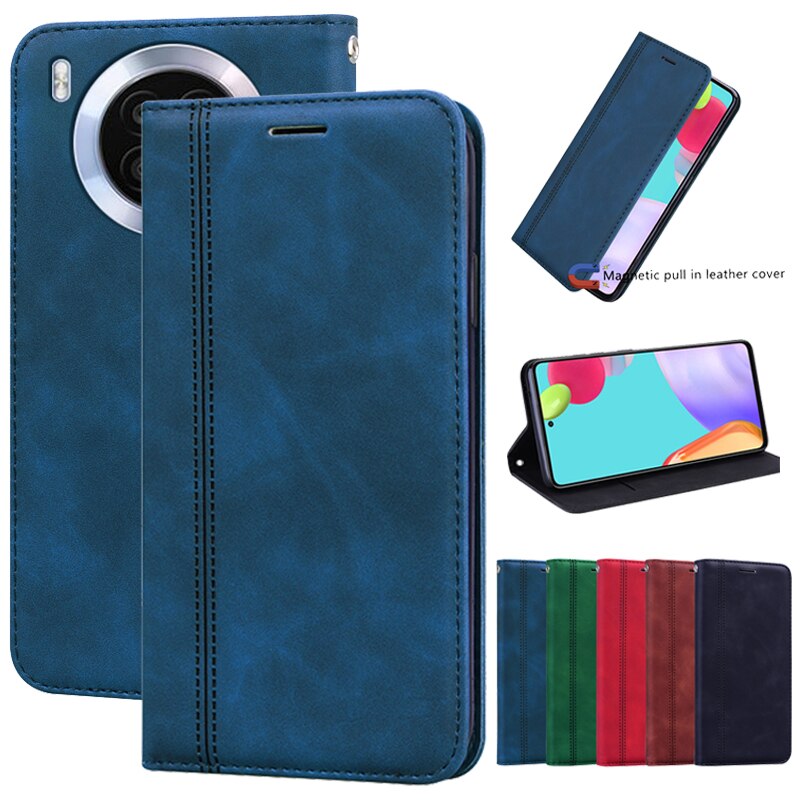 Voor Huawei Nova 8i Case Nova8i Funda Magnetische Lederen Kaarthouder Telefoon Cover Voor Huawei Nova 8i Honor 50 Lite NEN-L22 Case Etui