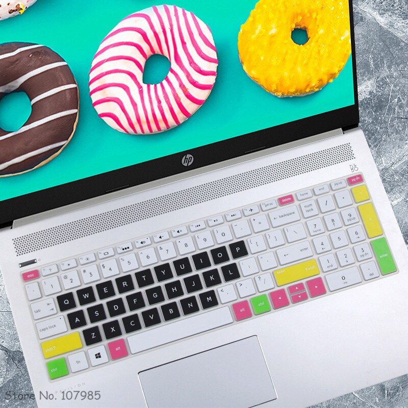 15.6 Inch Notebook Toetsenbord Cover Skin Protector Voor Hp Laptop 15s-fq2085ns 15s-fq2535tu 15s-fq2019tu Fq1107tu Fq2000ne 15s-fq: Candyblack