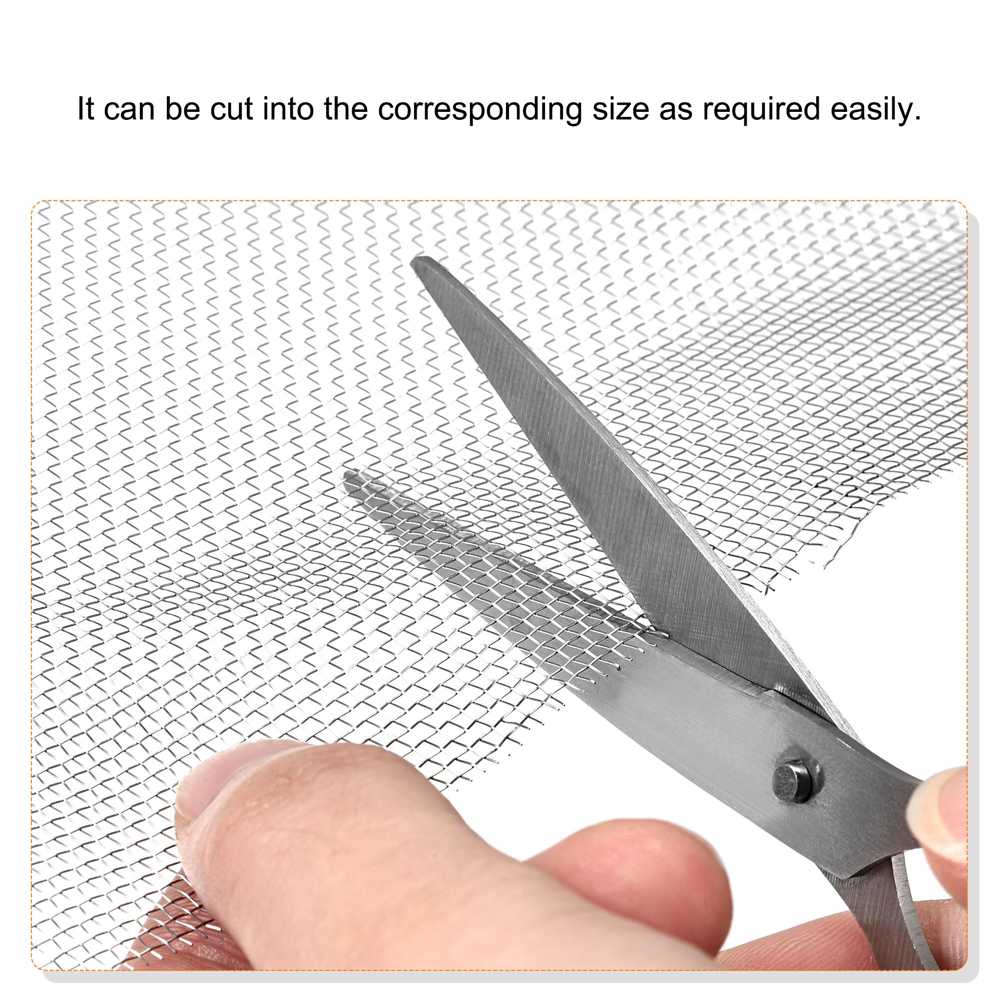 Uxcell Stainless Steel Mesh Screen Woven Wire Mesh 23.6x11.8inch 20 Mesh for Ventilation, Home, Pack of 1