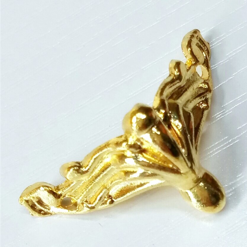12 st 37*20mm antik mässing / röd käpp vintage brons smycken bröstlåda träväska dekorativa möbler hårdvara: 3720a gyllene