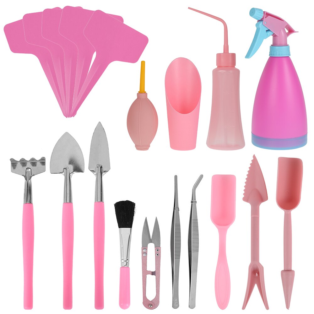 12/19 Pcs Mini Garden Hand Tools Succulent Plants Transplanting Tool Indoor Outdoor Bonsai Planting Gardening Supplies