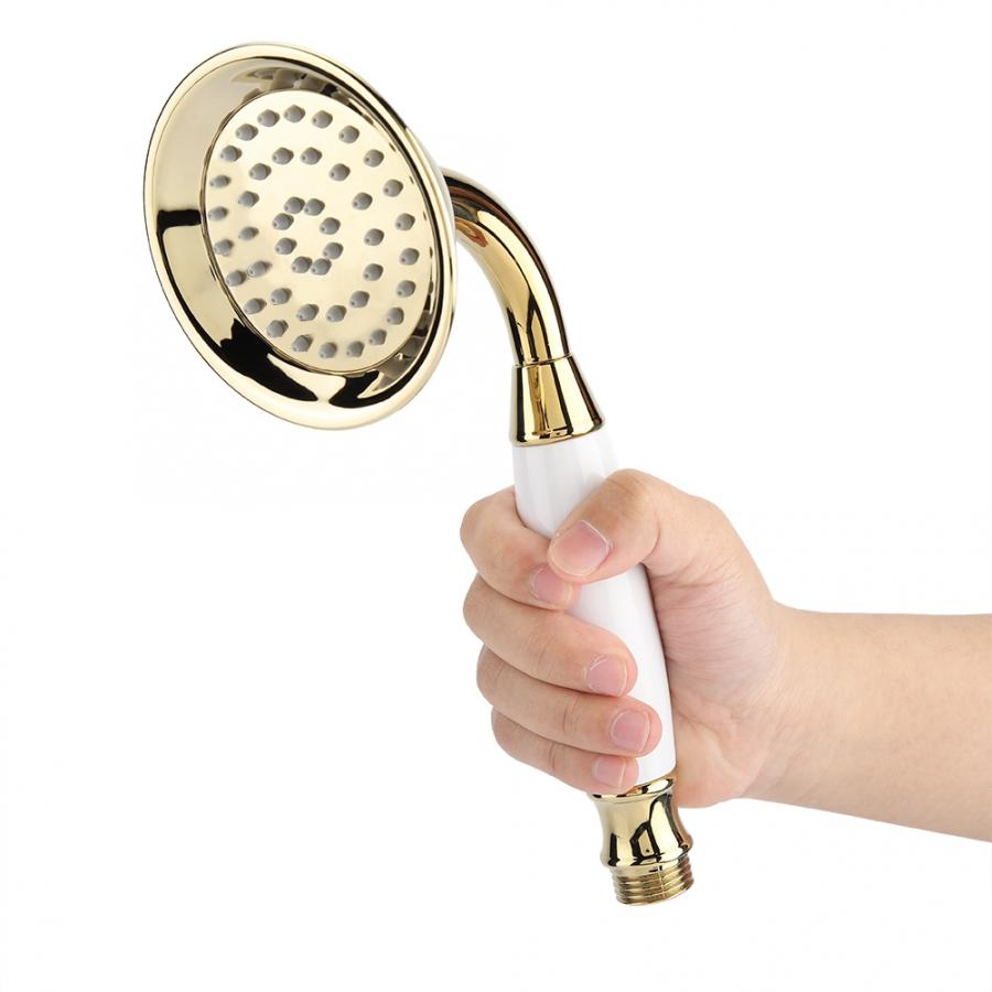 G1/2" Gold Handheld Shower Head Bathroom Sprayer hand shower high pressure douchekop pommeau de douche
