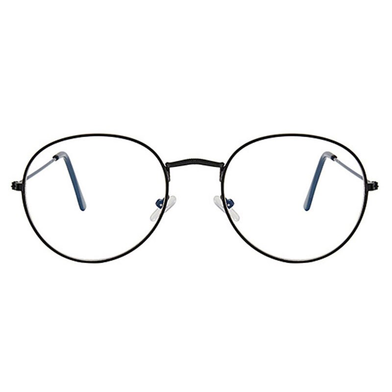 Lunettes de pour femmes, monture de lunettes décorative rétro, coréenne Harajuku pour filles: black