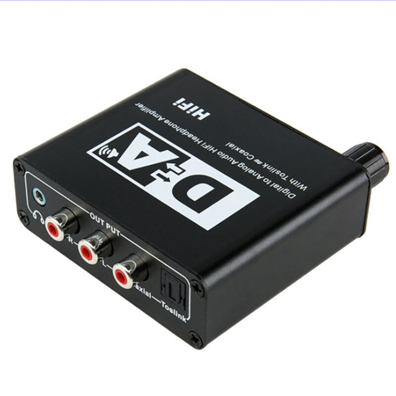 DAC Coaxial Bi-Directional Switch RCA 3.5mm Jack Digital to Analog Audio Adapter Converter