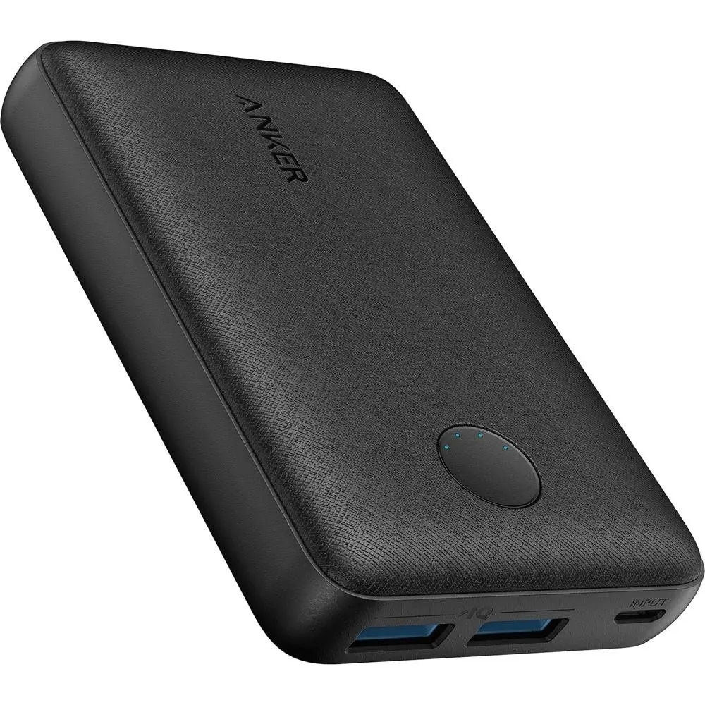 Anker A1223 PowerCore Select 10.000 mAh Portable Fast Charger, PowerIQ 2.0 12W + 10W Dual Output, Black PowerBank