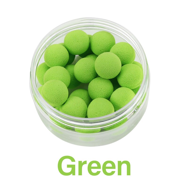Mosodo carpe pêche bouillettes flotteur perles Eva Pop Up 10mm 12mm 14mm appât insipide 32 pièces 30 pièces 26 pièces Popup leurre pêche: green carp boilies / 12mm