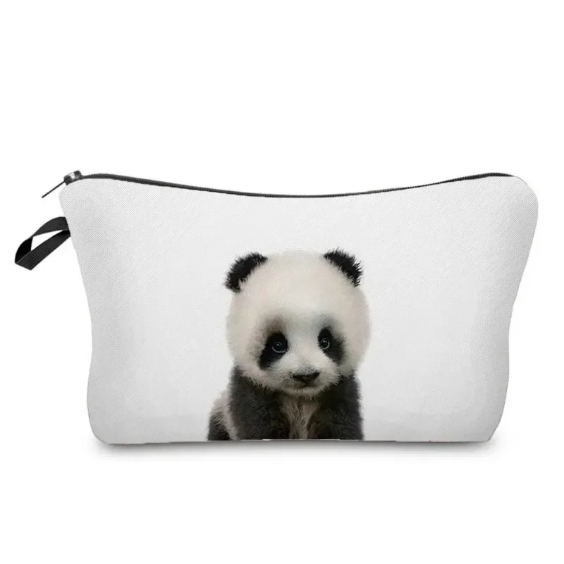 Cute Animal Series Panda Koala Elephant Print Women's Bag Casual Cosmetic Bags Waterproof Makeup Bag Portable Small Toiletry Bag