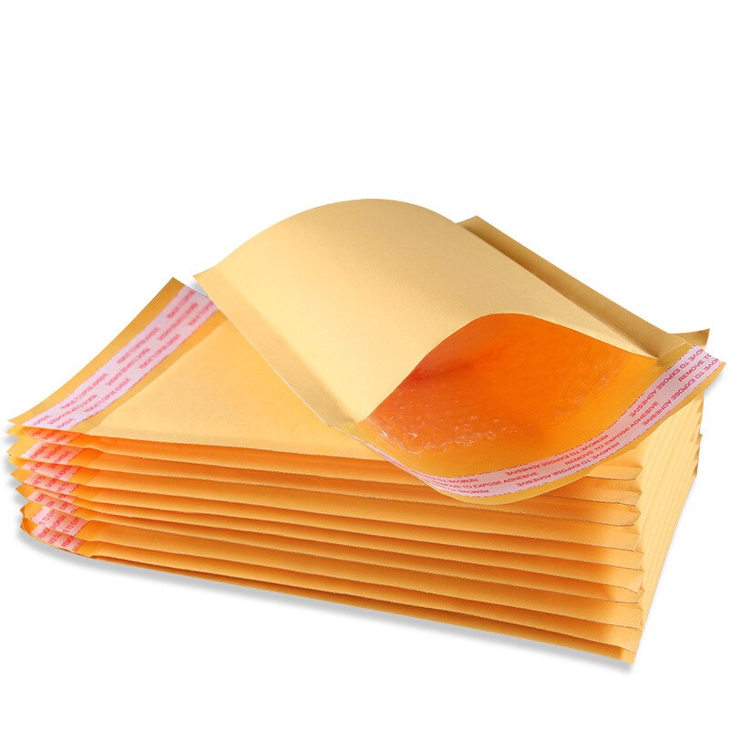 20Pcs Kraft Paper Bubble Envelope Bag Mailers Padded Envelope With Waterproof Bubble Packaging Bags Courier Storage Bag
