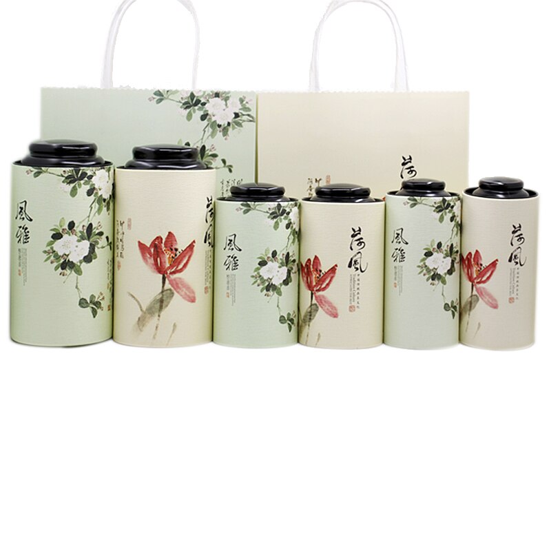 Xin Jia Yi Verpackung Tee Kasten einstellen Papier Tasche Chinesischen Runde Papier Kasten Halskette Stift Oem essen Weiß Eco papier Können Container
