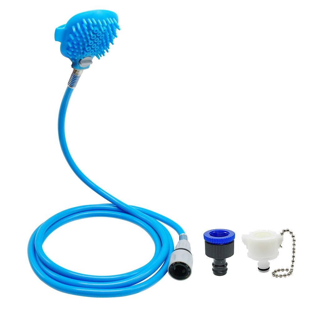 Zachte Hond Bad Douche voor Honden Dierbenodigdheden Borstel Handschoen Massager Wassen Tool Sproeiers Hond Douche Scrubber Sproeier chuveiros: Default Title
