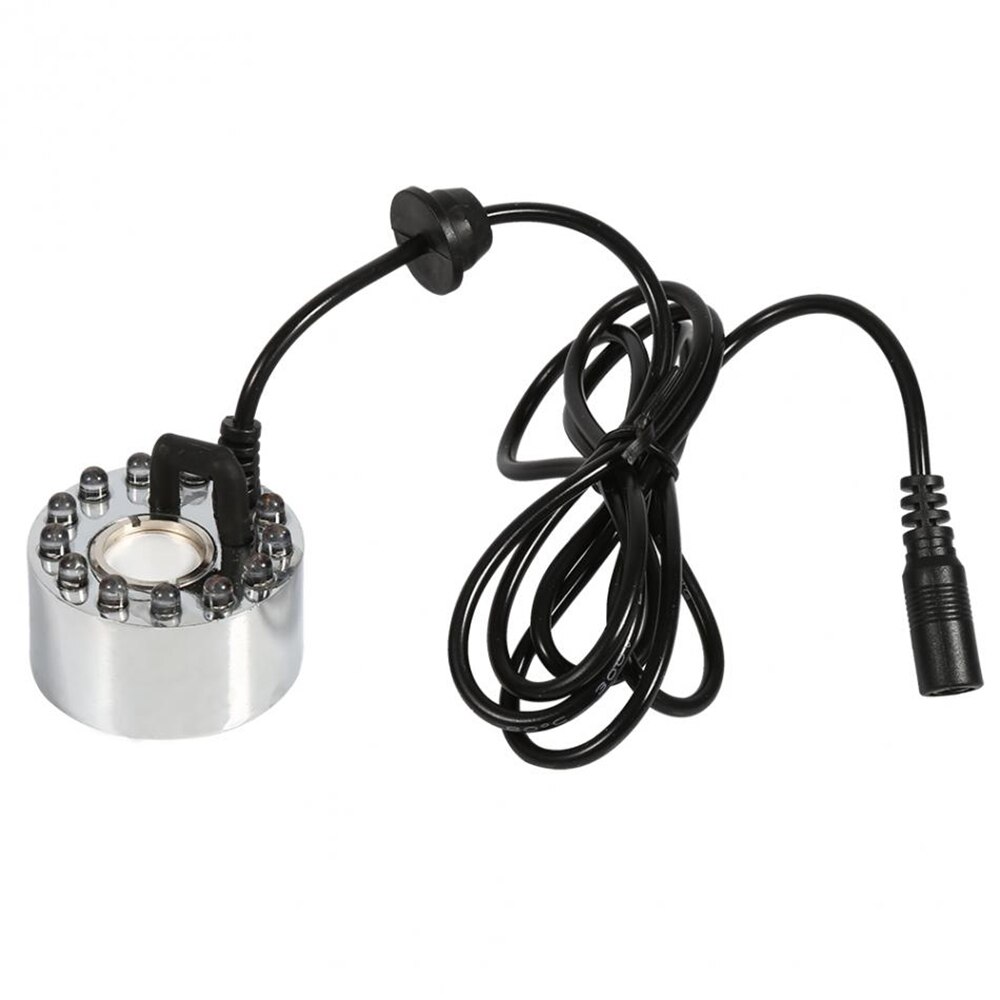 Aquarium Mist Maker LED Aquarium Sprayer Fogger Atomizer Water Fountain Pond Atomizer Aquarium Fish Tank Decoration Supplies D30: Without plug