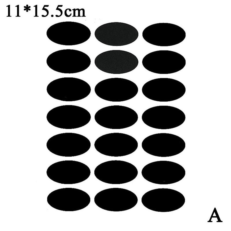 21 Stickers Oval Label Stickers Mason Jars Spice Bottle Label Stickers Pantry Food Storage Blackboard Stickers: 21 stickers