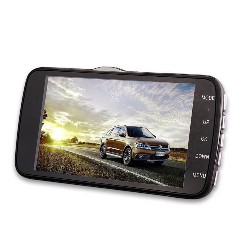 Driving Recorder 2 Lens 4 Inch Screen Vehicle Cameras Reversing Image Dash Cam Video UY8