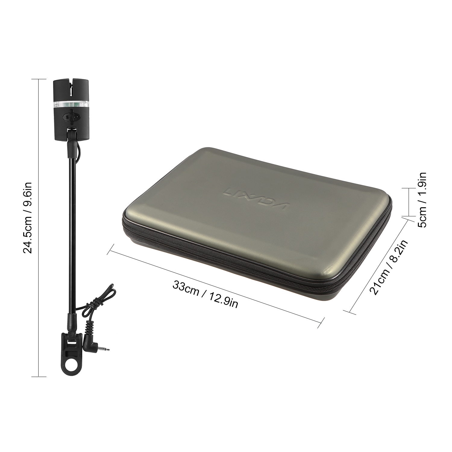 Lixada Fishing Swinger Set Carp Fishing Bite Indicator Swinger Digital Alarm LED Bite Indicator Illuminated Swinger Tackle