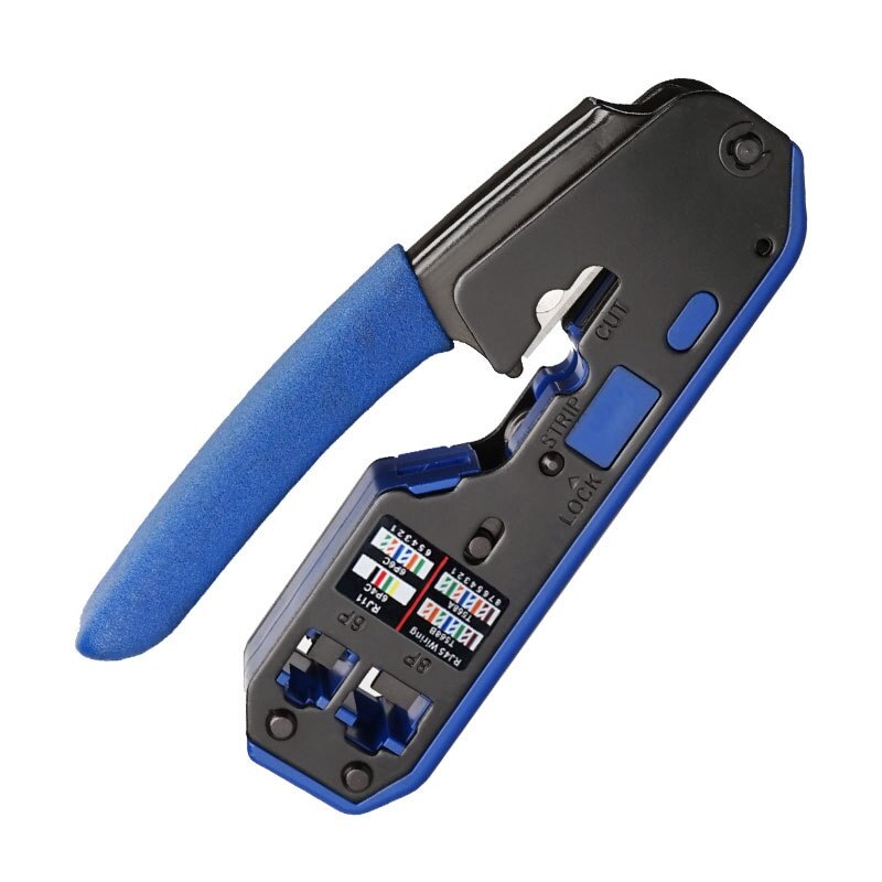 RJ45 Crimping Tool Kit Stripping Pliers CAT5 CAT5e CAT6 Crimping Pliers RJ11/RJ12 6P 8P Modular Crimper Cable Stripping Pliers: A