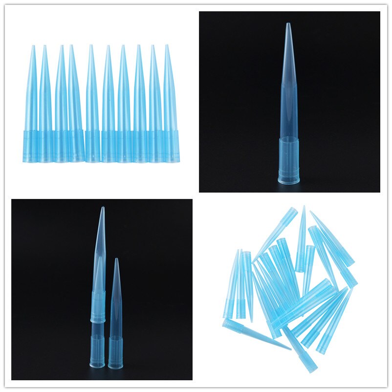 500 Uds 1ml 1000ul Pipettor punta Premium Microchemical científica pipetas llenas de líquidos punta para boquilla accesorios suministros de laboratorio