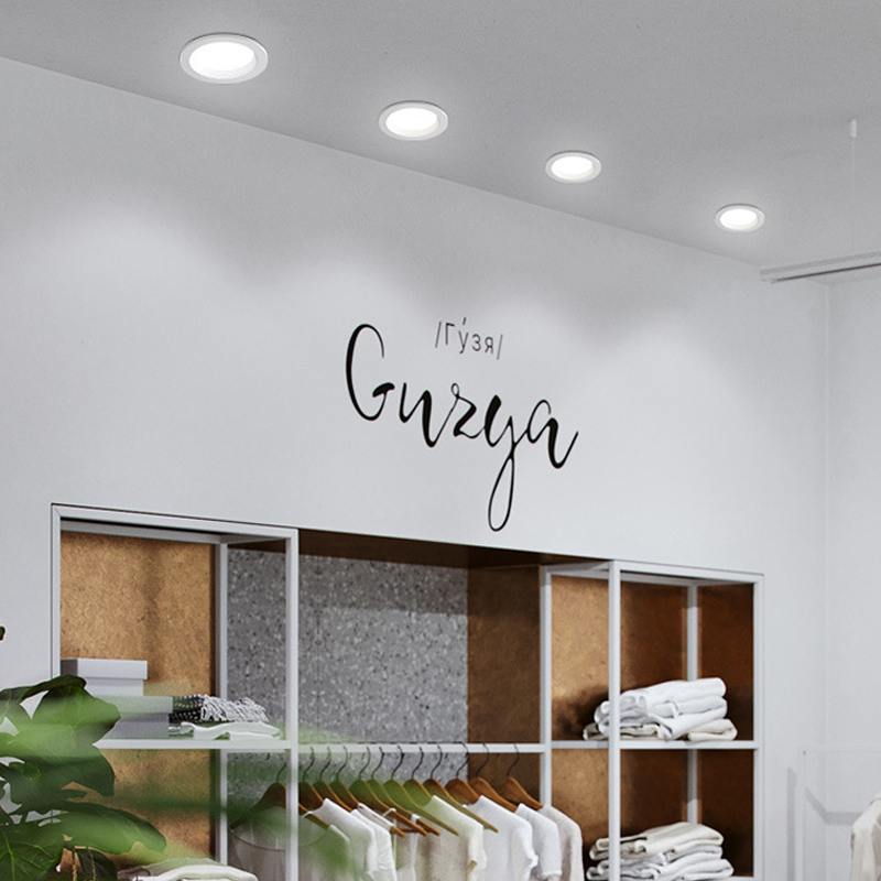 Dimbar ledet-downlight 7w 15w innfelt taklampe, blendfri ledet-søkelyset  ac220v- 110v til stue og baderom