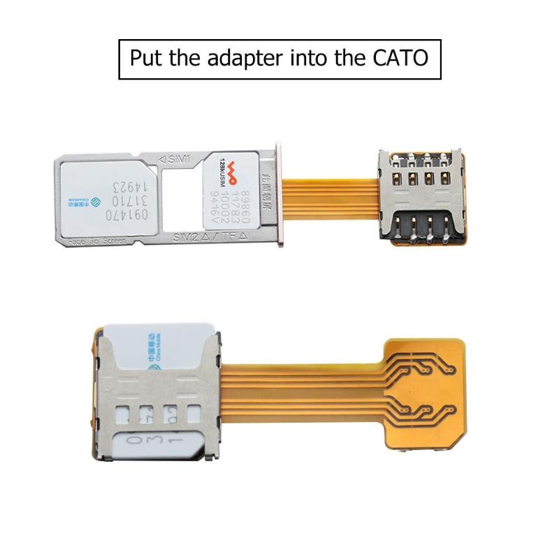 Hybrid Double Dual SIM Card for Micro SD TF Adapter for Android Extender 2 Nano Micro SIM Adapter for Dual SIM cellphone