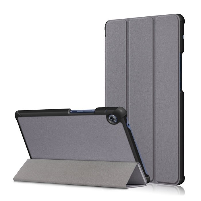 GLIGLE Case for Huawei MatePad T8 released Tablet slim print cover shell+Led+Touch pen: grey