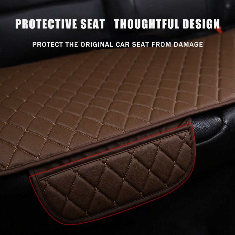 Auto Bekleding Universele Pu Lederen Auto Stoelhoezen Bescherming Auto Zetels Kussen Pad Matten Stoel Protector Interieur Accessoires