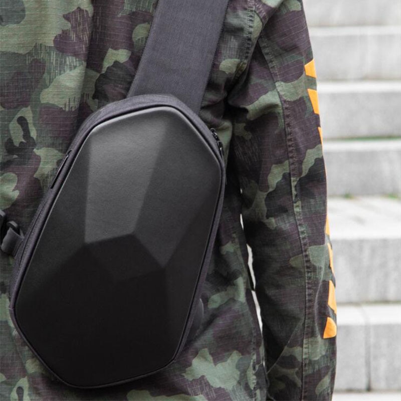 Xiaomi-Bolso de pecho con poliedro impermeable para hombre y mujer, mochila de hombro portátil para ocio