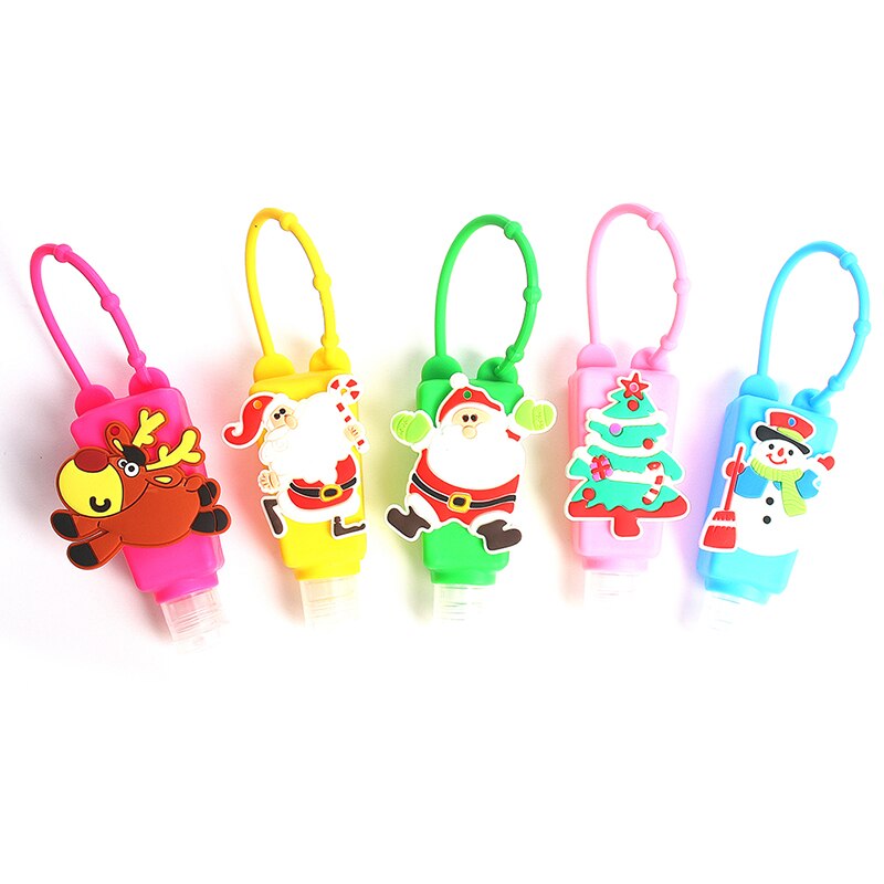 Christma Silicone Hand Sanitizer Holder Portable Gel Holder Disposable No Clean Soap Dispenser Hand Gel Holder