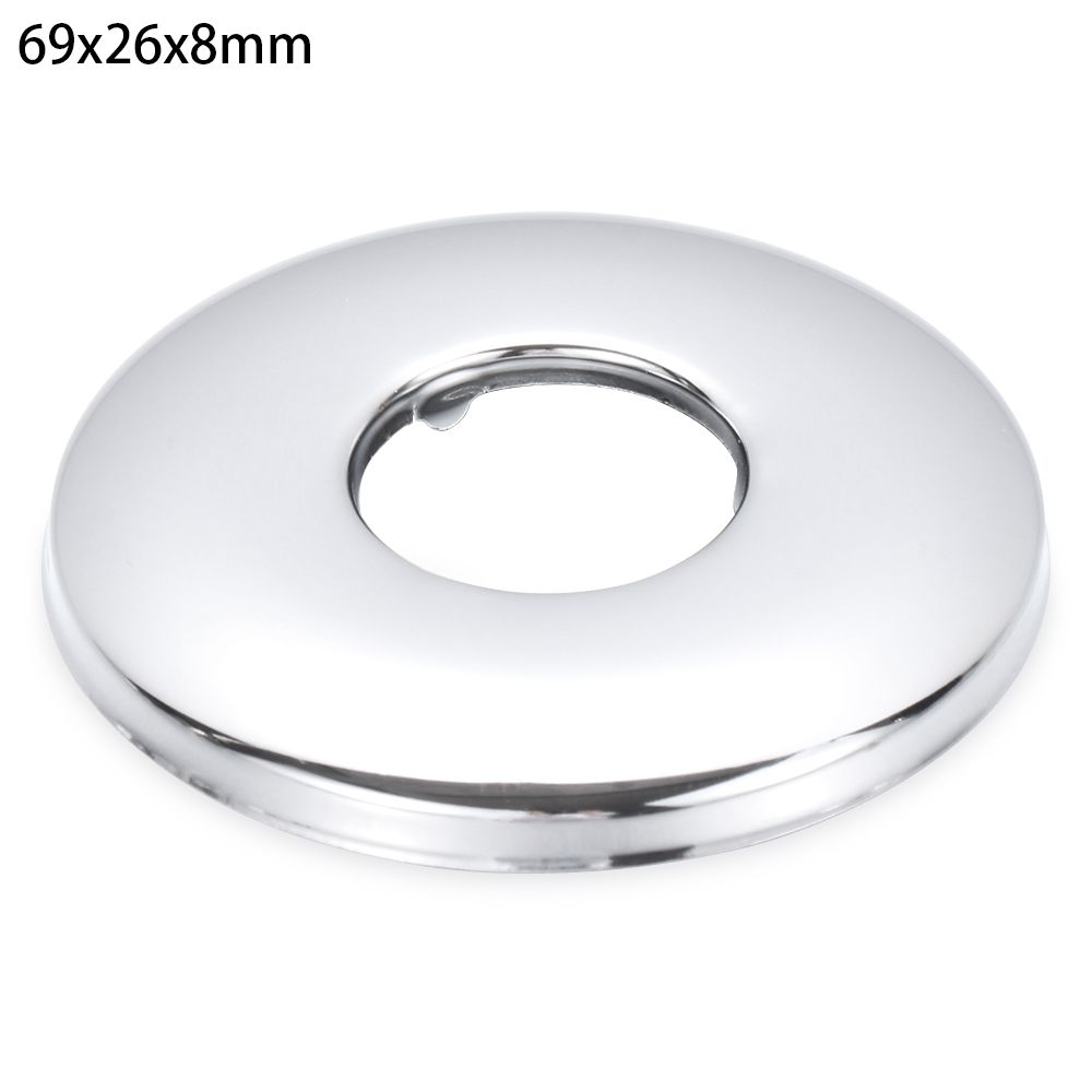 Shower Kitchen Wall Flange Chrome Flange Cover Faucet Accessories Pipe Wall Covers Faucet Decor Faucet Decorative Cover: 69x26x8mm