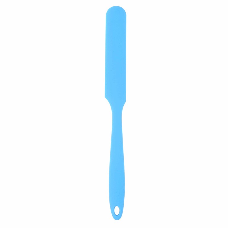 Spatule en Silicone antiadhésive à longue poignée Flexible résistant à la chaleur spatule mince mélangeur de crème à gâteau grattoir pots mélangeur outils de cuisson: Bleu