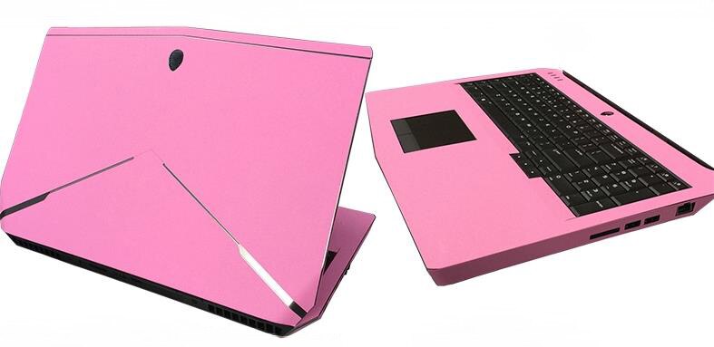 Kh laptop børstet glitter klistremerke skin cover protector for alienware 15 aw15 r 4 m15x r4 15.6 " utgivelse: Rosa glitter