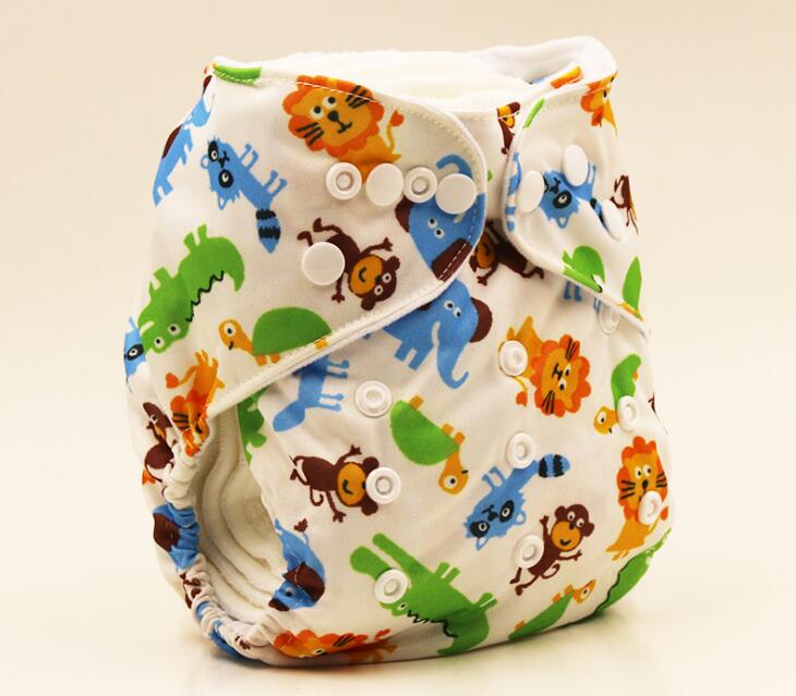 Wasbare babyluierhoes waterdicht cartoon meerdere stijlen babyluiers herbruikbare luiers maat s, m en l verstelbaar: Stijl 9