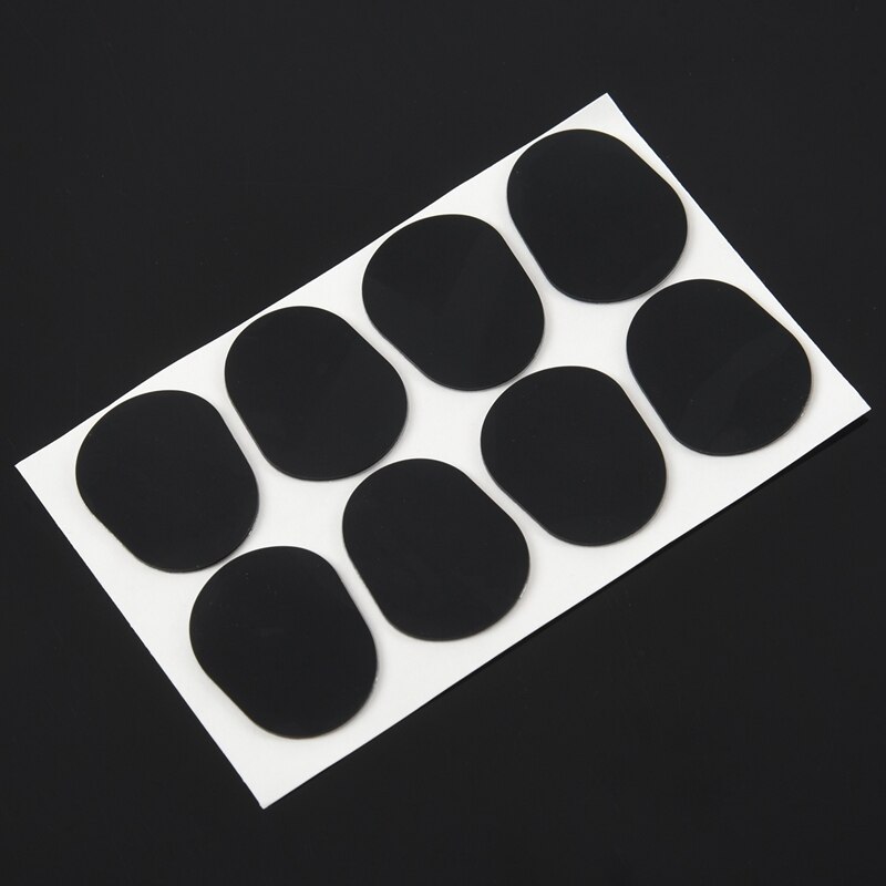 24Pcs Alt/Tenor Saxofoon Sax Mondstuk Patches Pads Kussens Zwart --- 0.8Mm