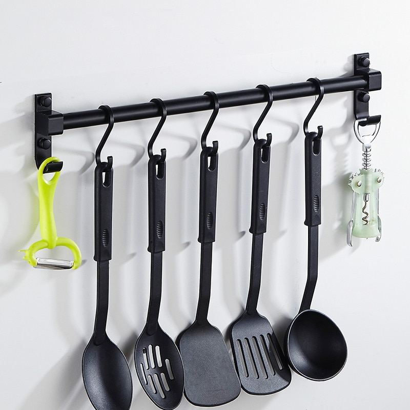 Melairy 40CM Gebruiksvoorwerp Rack Voor Keuken Rvs Keukengerei Houder, Multifunctionele Wandmontage Rack met lepel, vork en eetstokhouder Melairy 40CM Gebruiksvoorwerp Rack Voor Keuken Rvs Keukengerei Houder, Multifunctionele Wandmontage Rack met lepel, vork en eetstokhouder