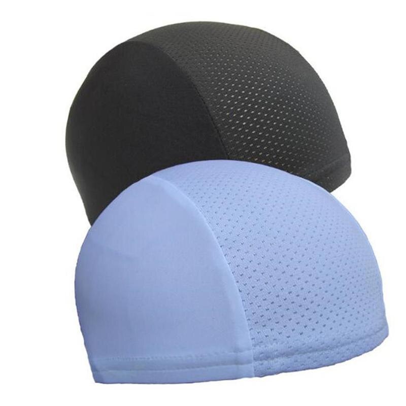 Herre kvindes hurtigtørrende svedtransporterende beanie cap strækbar cykel kranium kranium cap bandana hjelm liner hat til udendørs sport