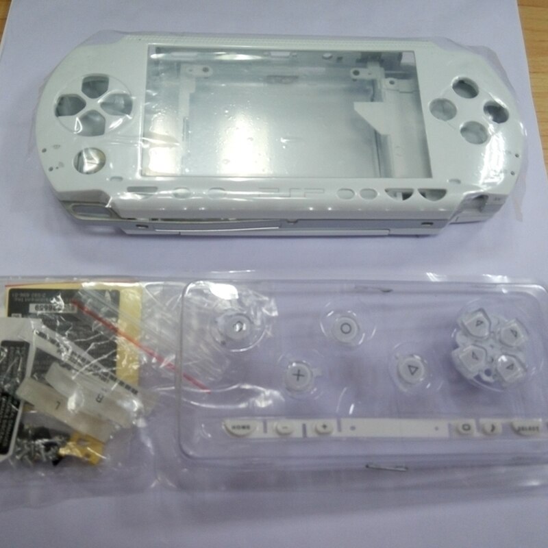 Wit Kleur Volledige Behuizing Shell Cover Case Vervanging voor PSP1000 PSP 1000 Game Console met Knoppen Set