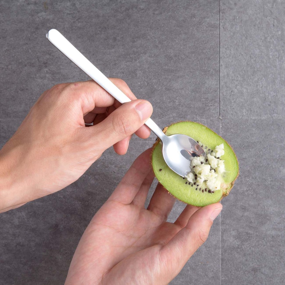 Autre maison 1 Pc acier inoxydable grattage cuillère pamplemousse cuillères avec dents fruits légumes outils pour bébé enfants Gadgets de cuisine
