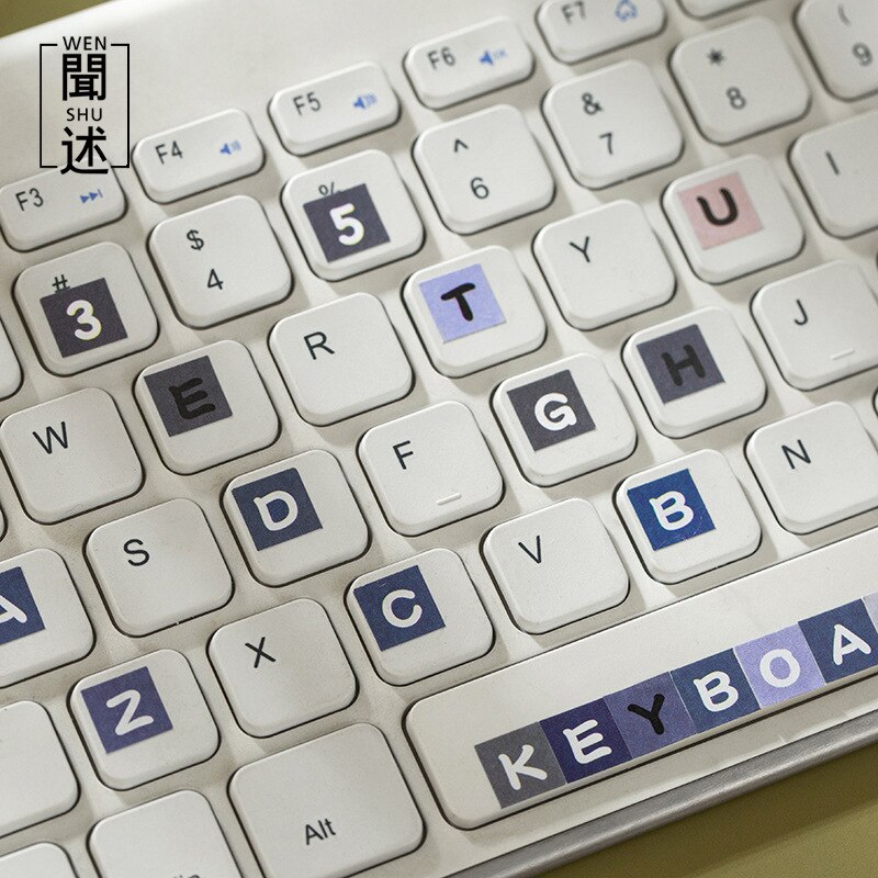 48 Vel/1Lot Kawaii Briefpapier Stickers Kleurrijke Letters Dagboek Planner Decoratieve Mobiele Stickers Scrapbooking Diy Craft Sticker