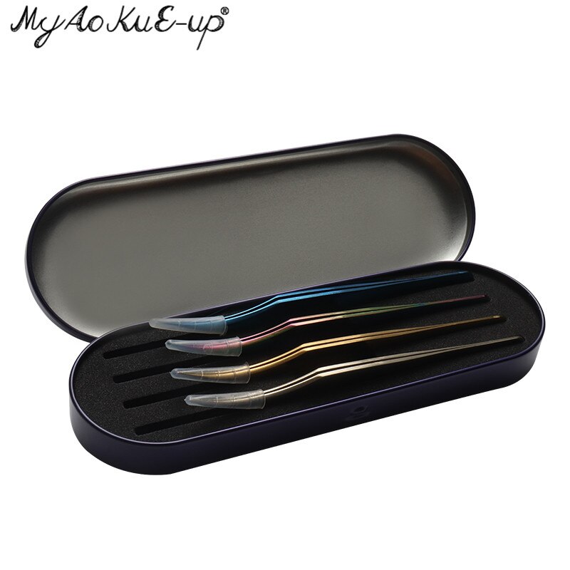 Caja de almacenamiento de pinzas para extensiones de pestañas, contenedor de almacenamiento sellado activado, estuche de pinzas para pestañas, herramientas de maquillaje