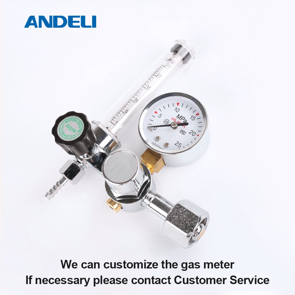 ANDELI Schweißen Gas Meter FH-196 Argon Druck Fluss Regler für Perücke-schweißen Maschine Argon Druck Minderer