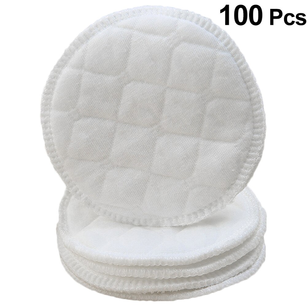 100 Pcs Wasbare Anti-Overflow Pad Drie-Layer Anti-Lekkage Borst Pad Bescherming Voeden Verpleging Pad Voor postpartum Moeder (Whi