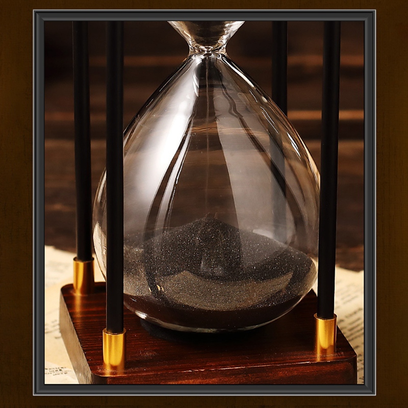 Zandloper Timer 30 Minuut Decoratieve Houten Zandloper Zandloper Timer Klok Woondecoratie