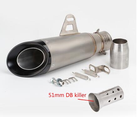 51mm 60mm Universal Motorcycle Exhaust Muffler Steel Pipe escape moto FOR gp project with DB killer gsxr 750 CBR10000 Z1000: A1-51mm