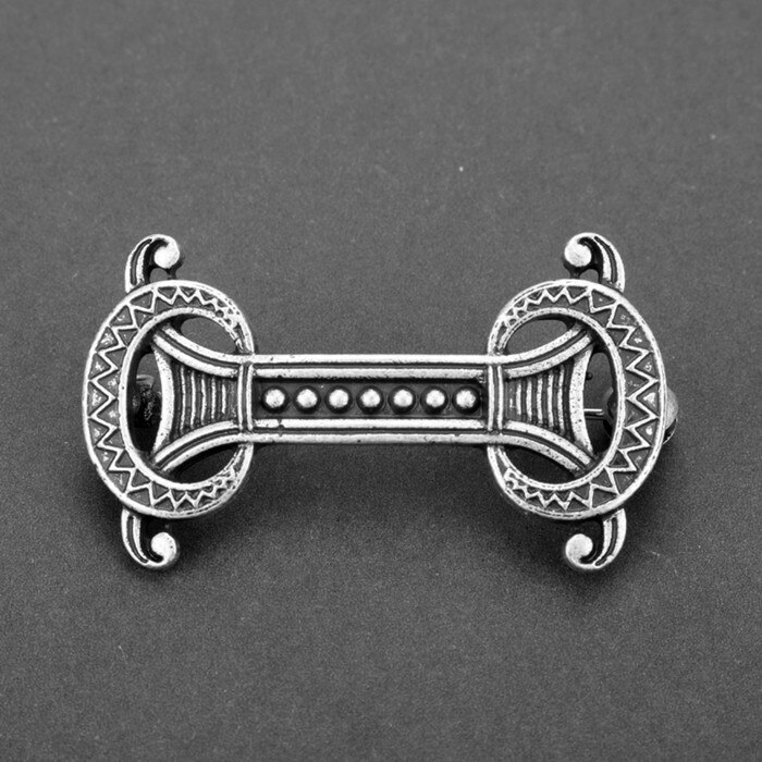 Mqchun Ronde Kelten Knoop Broche Viking Norse Sieraden Kraag Badge Pin Viking Broche: D179