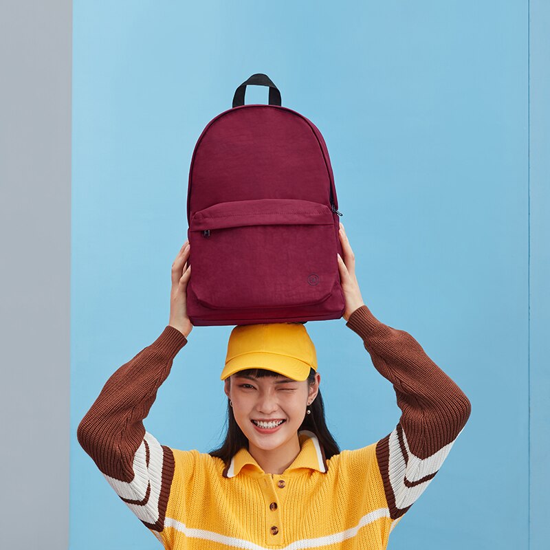 NINETYGO 90FUN mochila para jóvenes universitarios, bolsa de 15L de capacidad para niñas y niños, colorida mochila para parejas, bolsa de escuela ligera a la