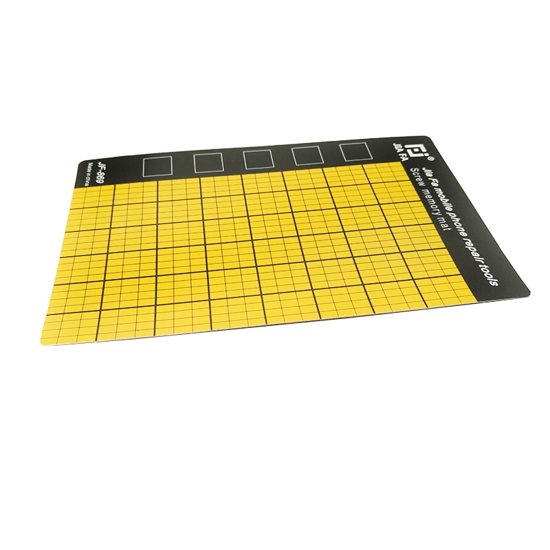 Bakeey 145x90mm Magnetische Schroef Mat Mobiele Telefoon Reparatie Gereedschap Opslag matten geel Demonteren Geheugen Grafiek Werk Pad universele