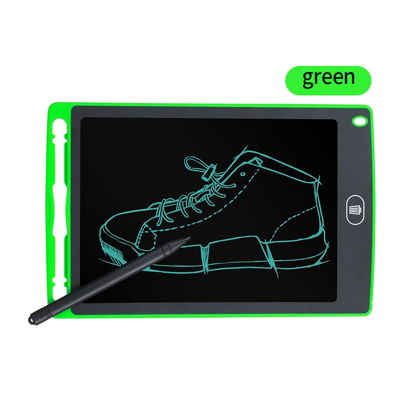 8.5" Writing Tablet LCD Digital Drawing Tablet Mini Writing Message Board Electronic Writing Pads For Painting Eco- friendly: Green