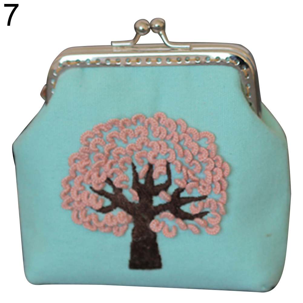 Monedero con bordado de flores para manualidades, monedero de punto de cruz con bordado, materiales de estilo chino, monedero pequeño Vintage para mujer: 7